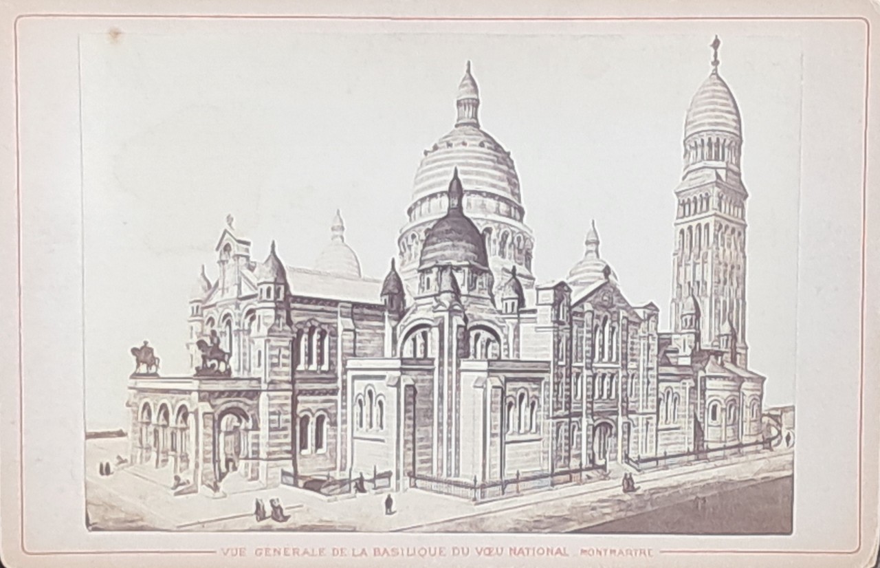 Photograph - Vue Generale de la Basilique du Voeu National, Montmatre