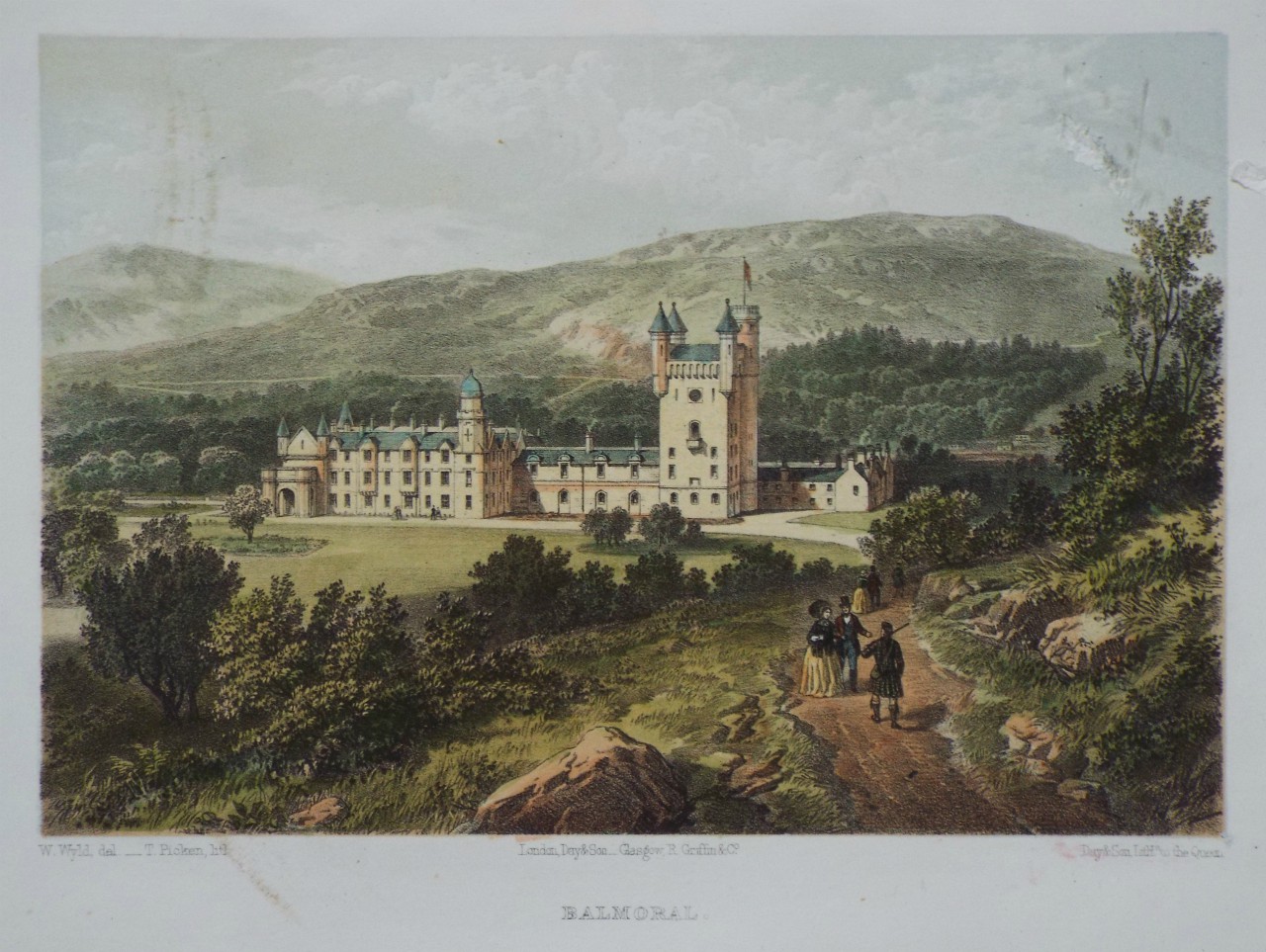 Lithograph - Balmoral. - Picken