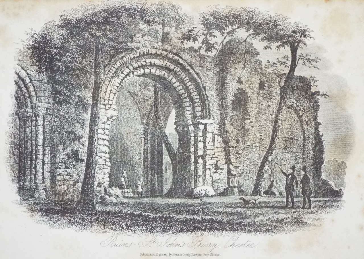 Steel Vignette - Ruins, St. John's Priory, Chester. - Evans