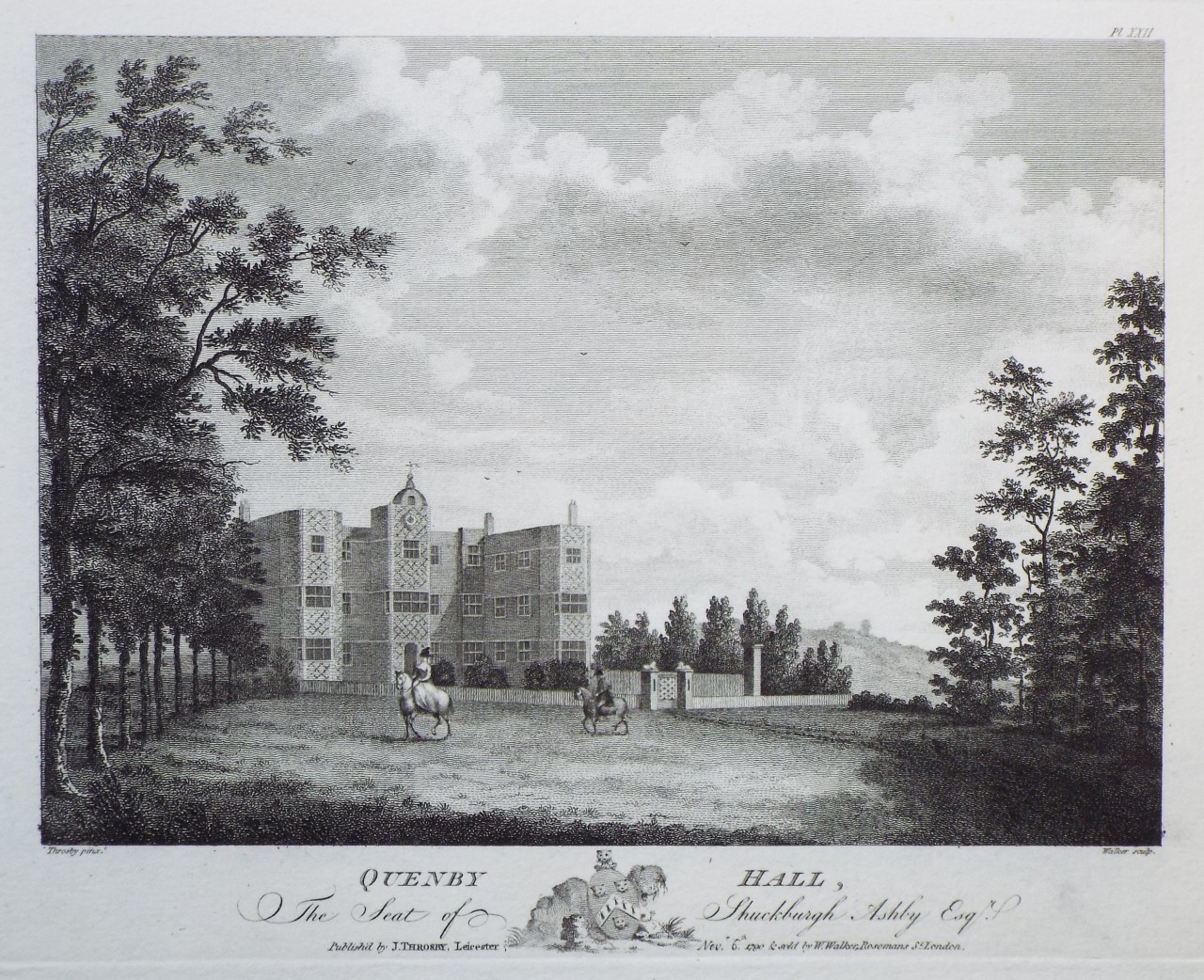 Print - Quenby Hall. - Walker