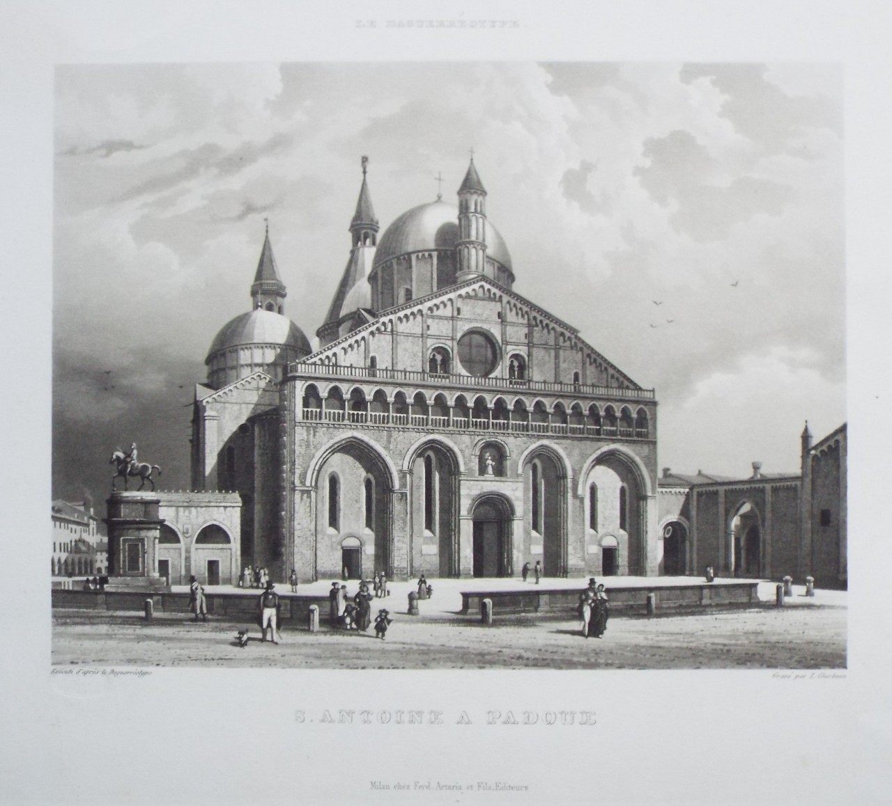 Aquatint - S. Antoine a Padoue - Cherbuin