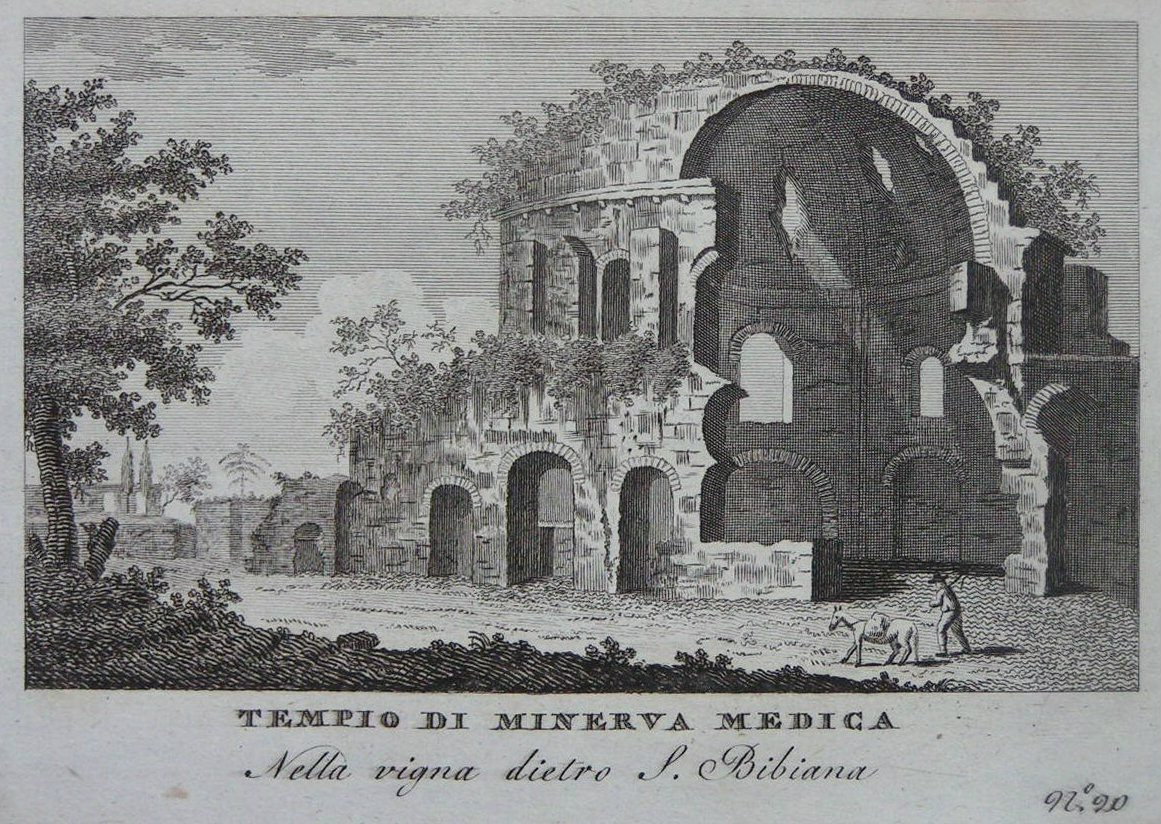 Print - Templo di Minerva Medica Nella vigna dietro S. Bibiana