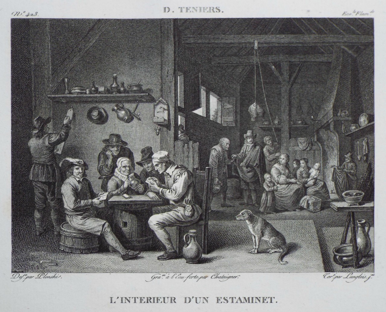 Print - L'Interieur d'un Estaminet.