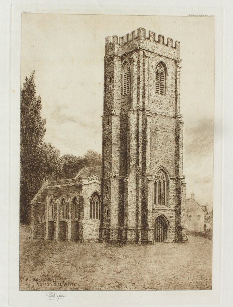 Etching - All Saints', Norton Fitzwarren - Piper