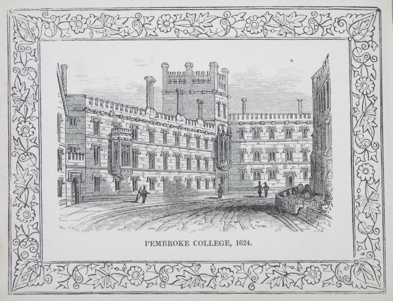 Wood - Pembroke College, 1624. - Whittock