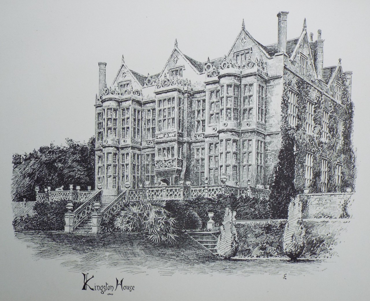 Lithograph - Kingston House