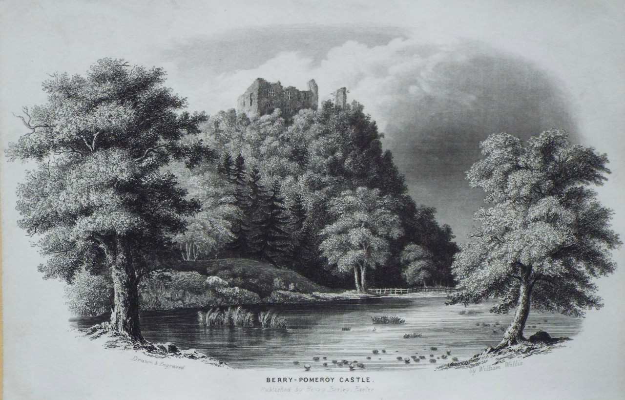 Steel Vignette - Berry-Pomeroy Castle. - Willis