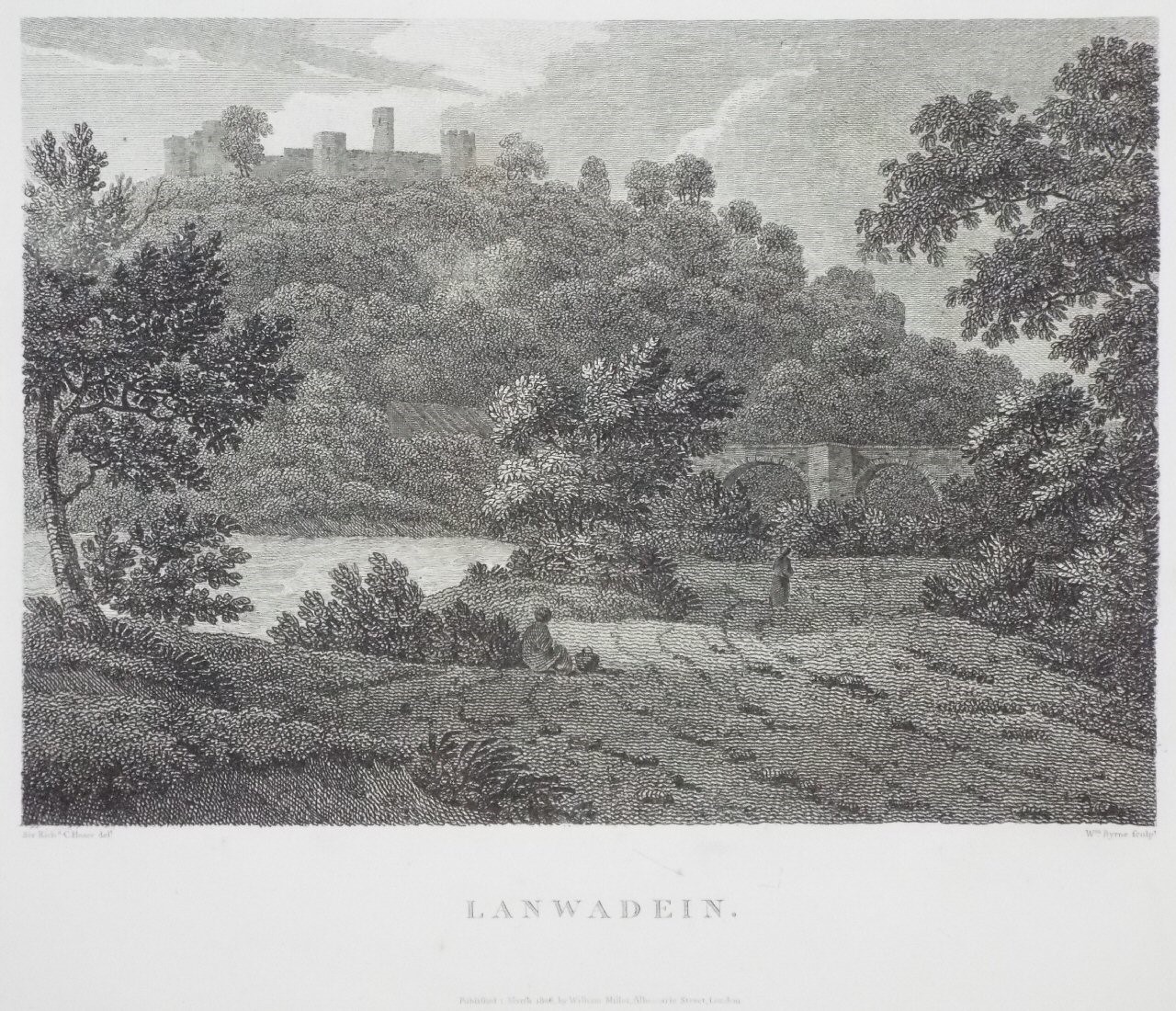 Print - Llanwadein. - Byrne