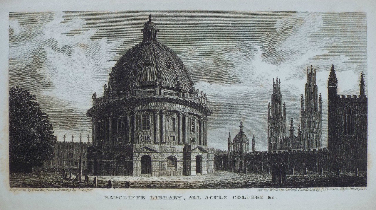 Print - Radcliffe Library, All Souls College &c. - Hollis