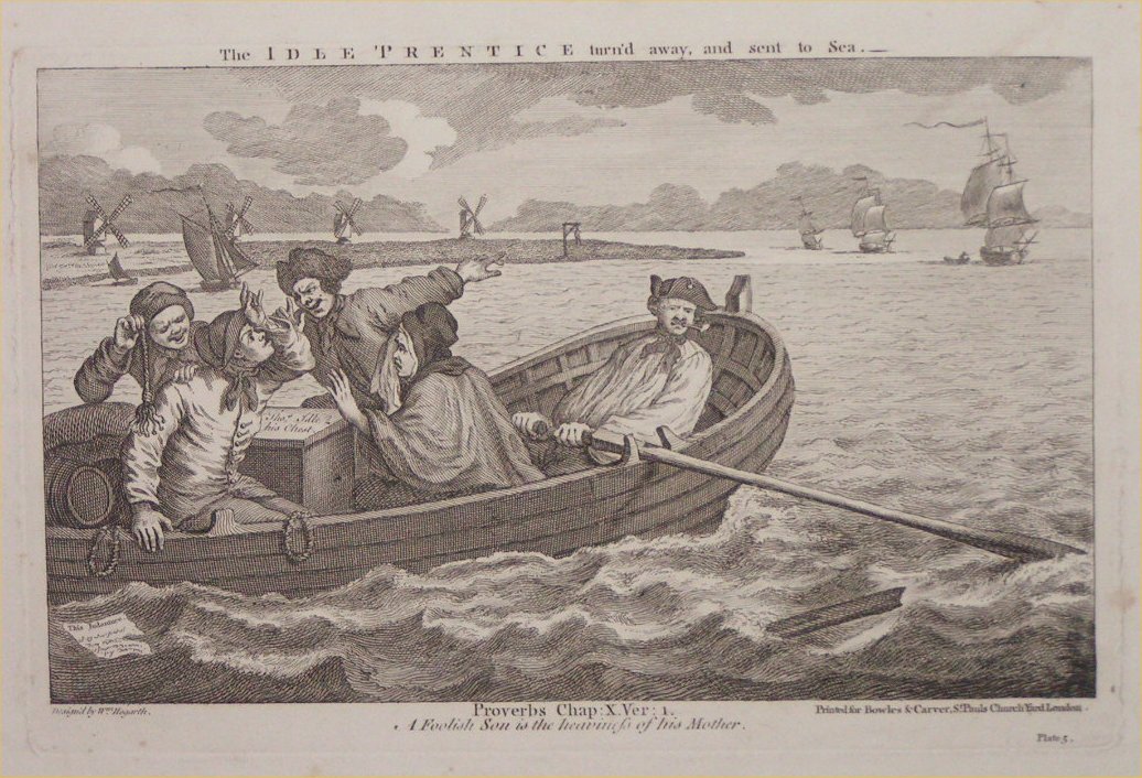 Print - 5. The Idle Prentice turn'd away, and sent to Sea