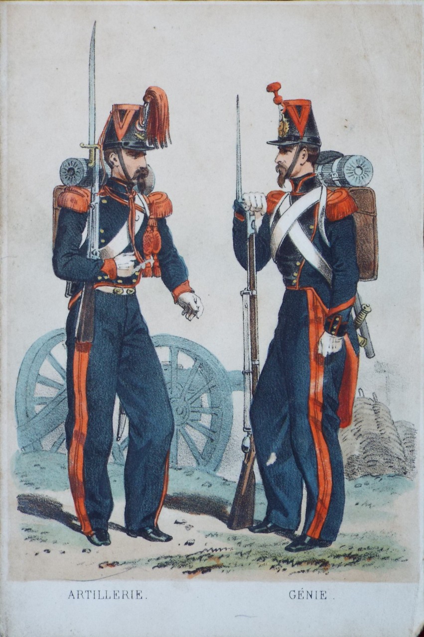 Lithograph - Artillerie. Genie.