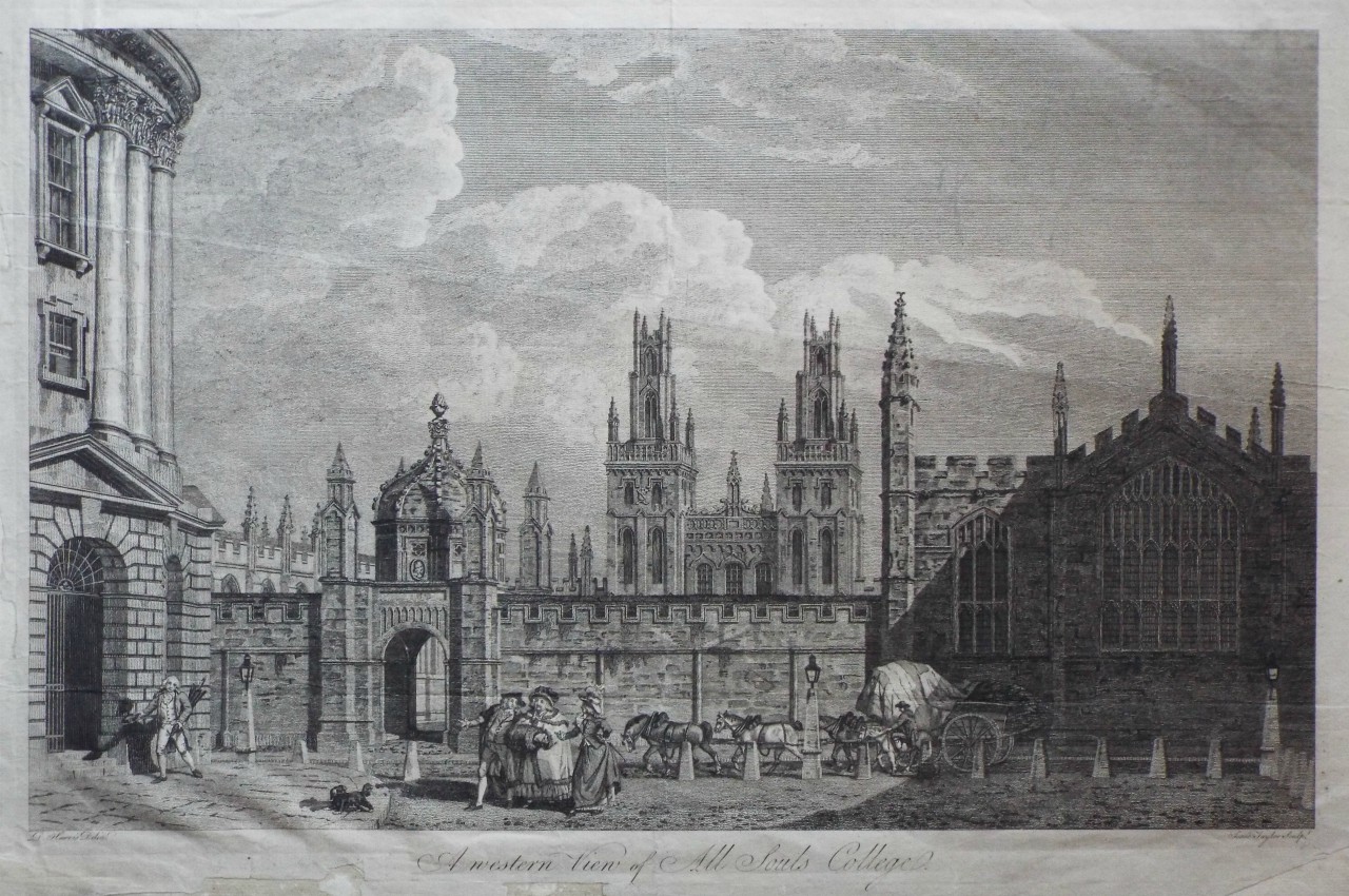 Print - A Western View of All Souls College - Taylor