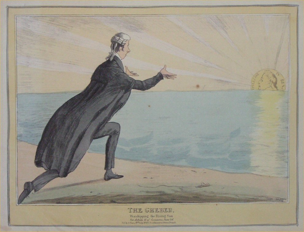 Lithograph - The Gheber, Worshipping the Rising Sun