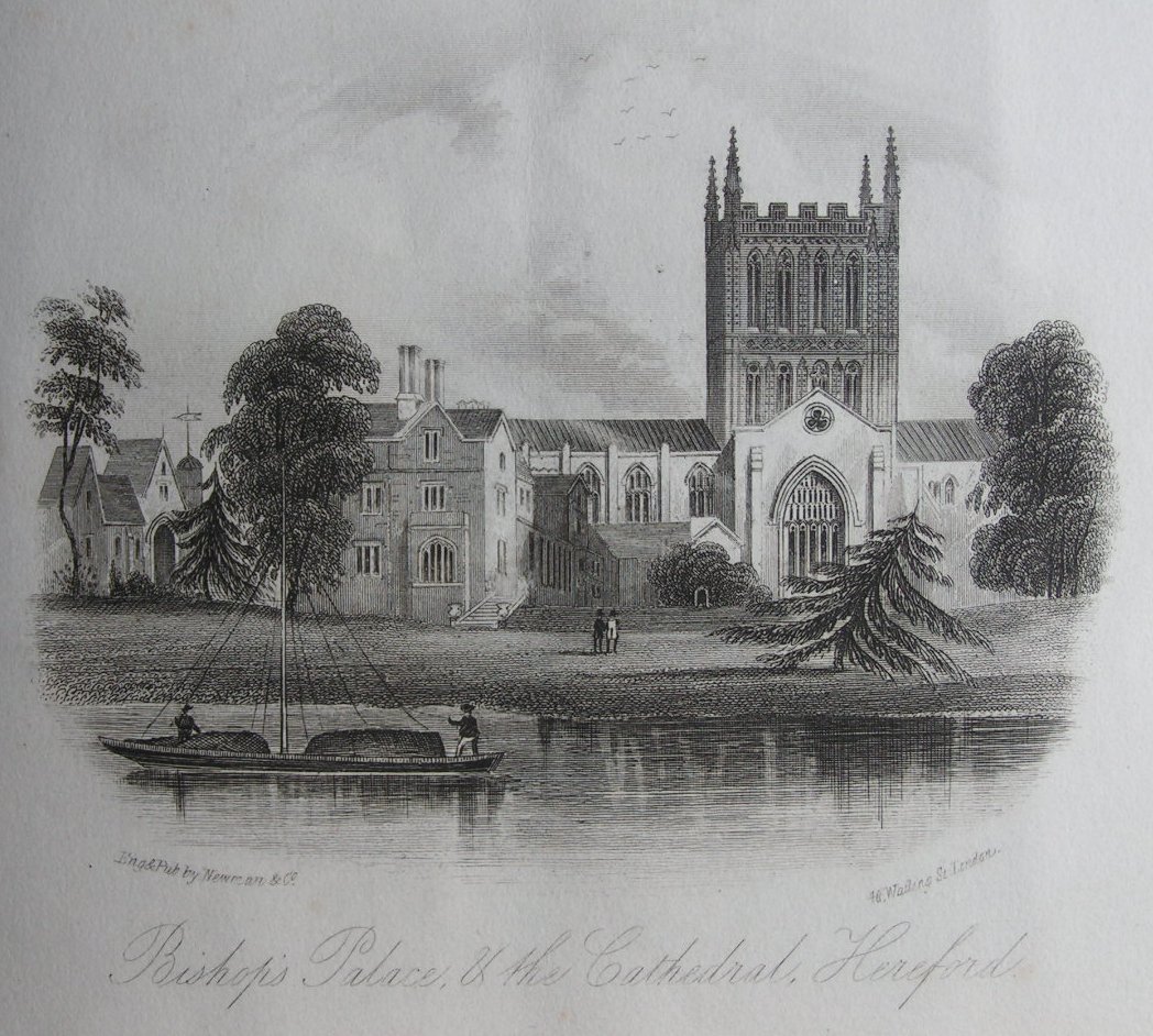 Steel Vignette - Bishop's Palace & the Cathedral, Hereford - Newman