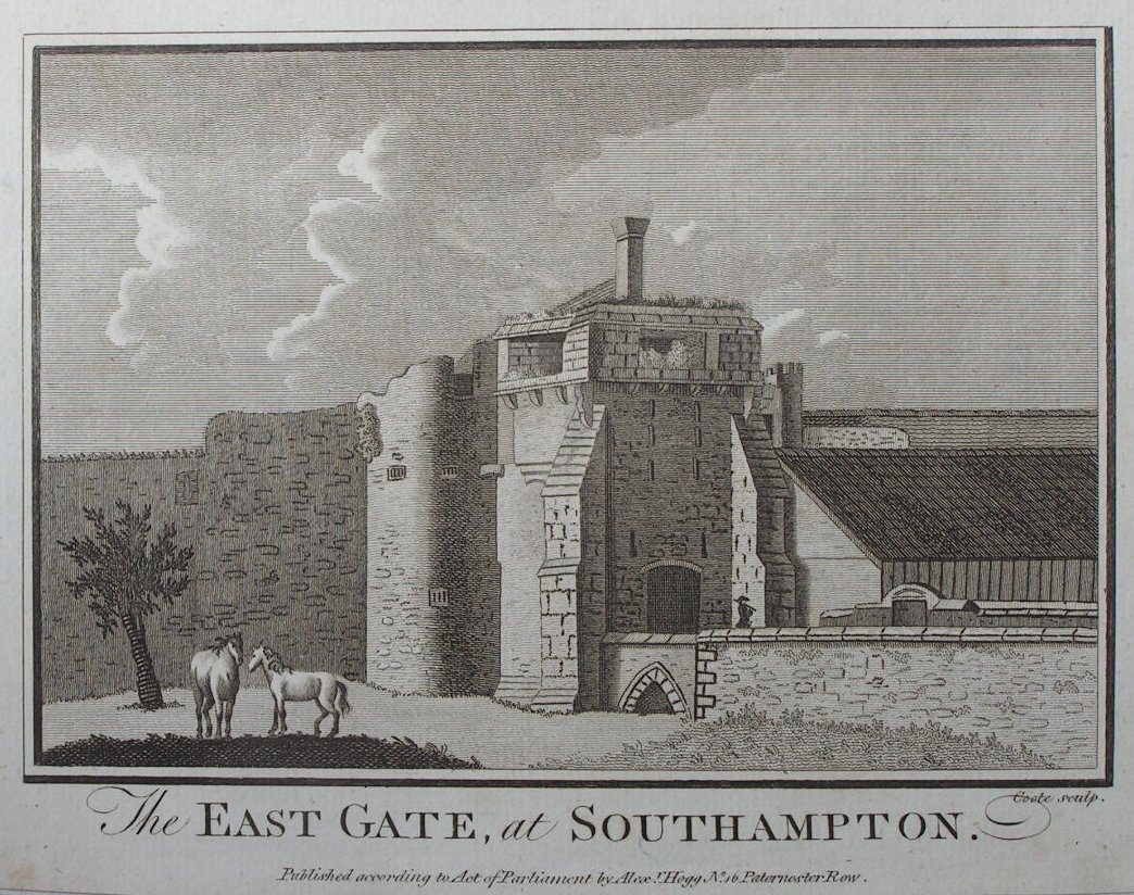 Print - The East Gate, at Southampton. - 