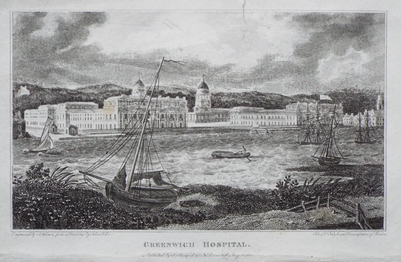 Print - Greenwich Hospital. - Warren