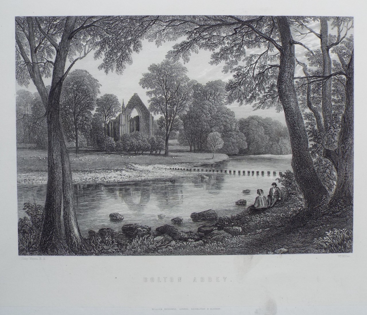 Print - Bolton Abbey. - Miller