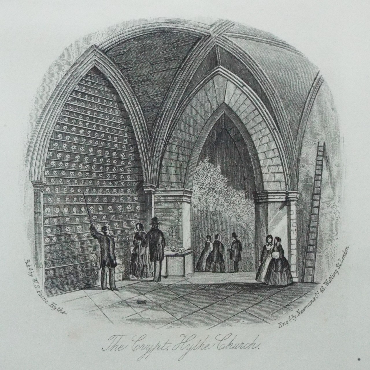 Steel Vignette - The Crypt, Hythe Church. - Newman