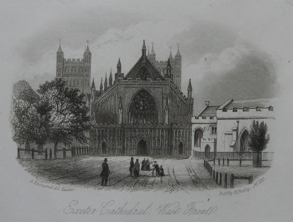 Steel Vignette - Exeter Cathedral, West Front