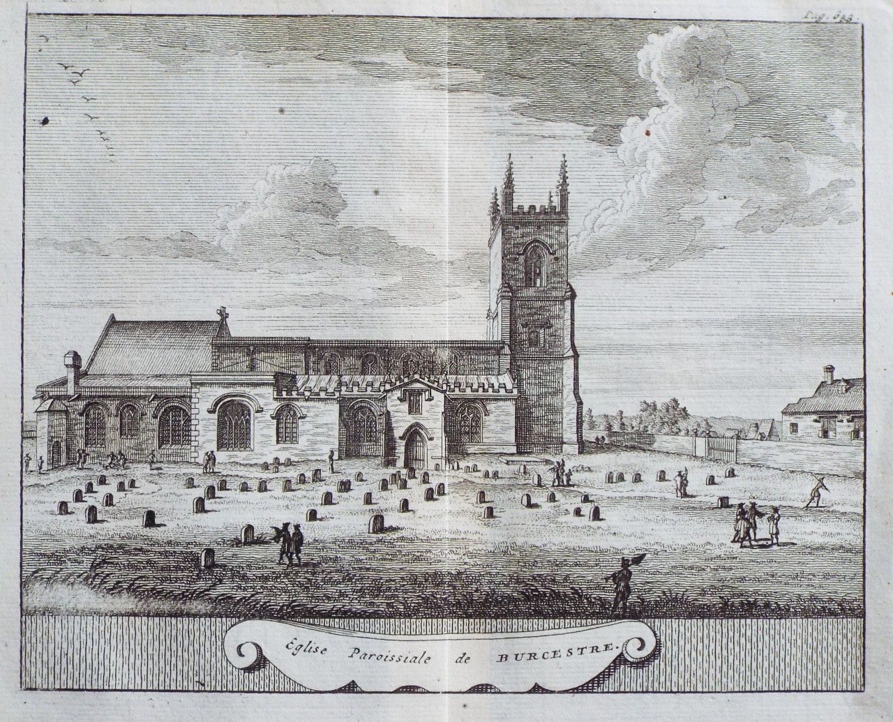 Print - Eglise Paroissiale de Burcestre.
