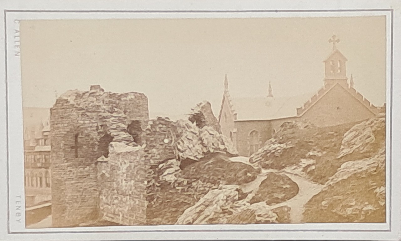 Photograph - Aberystwth Castle and St. Michael's Church