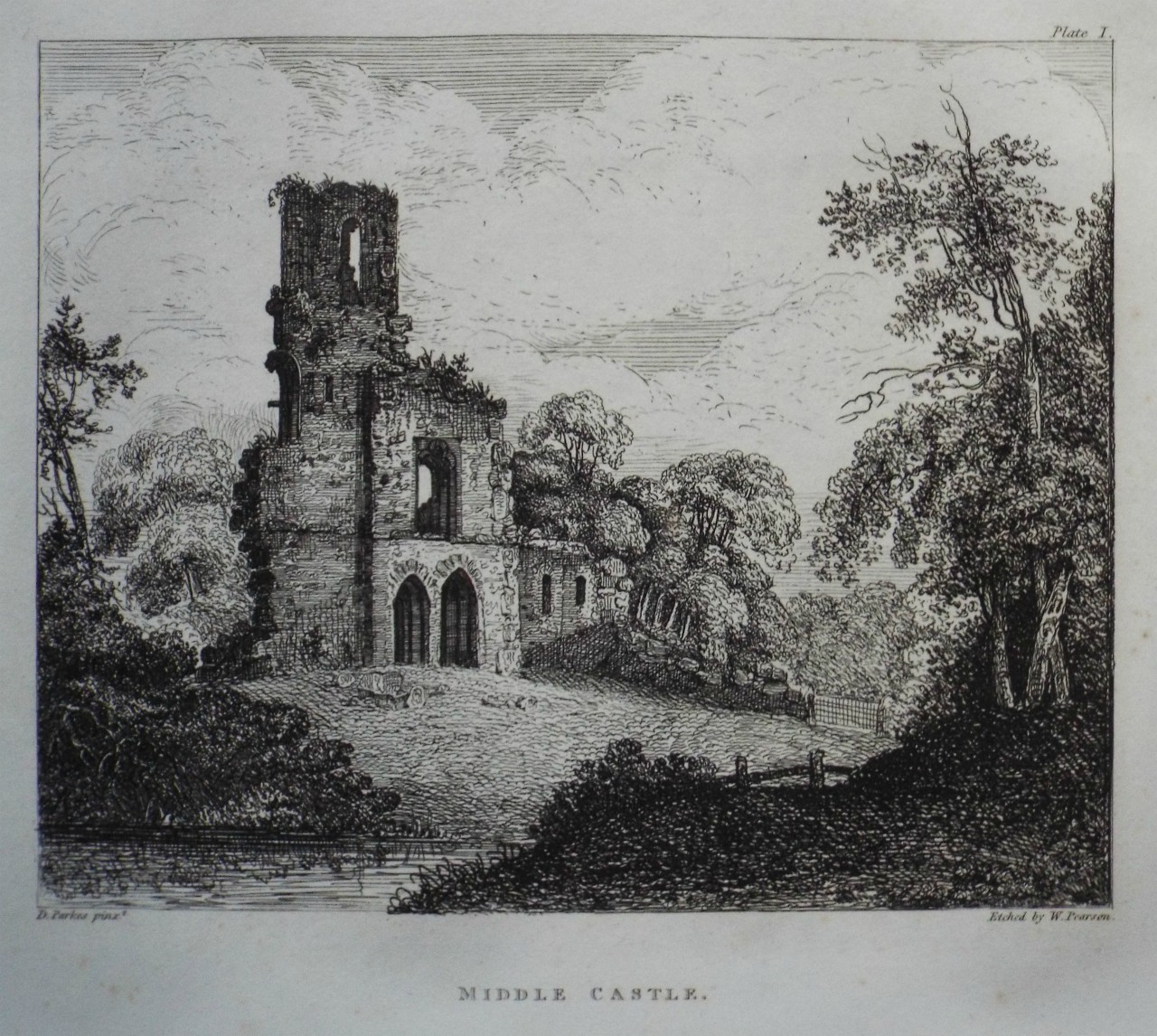Etching - Middle Castle. - Pearson