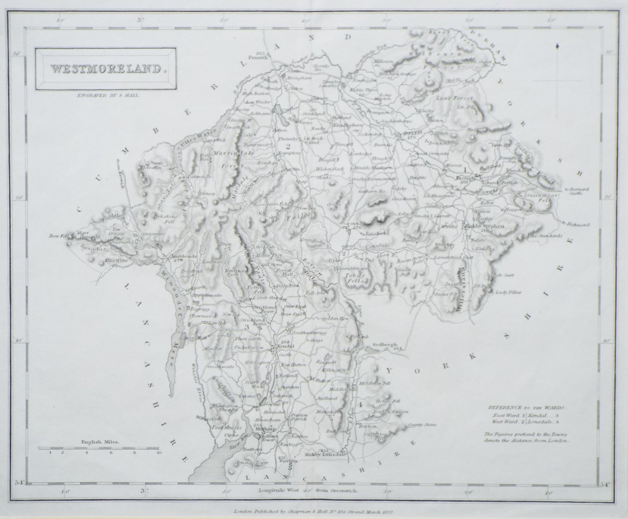 Map of Westmorland