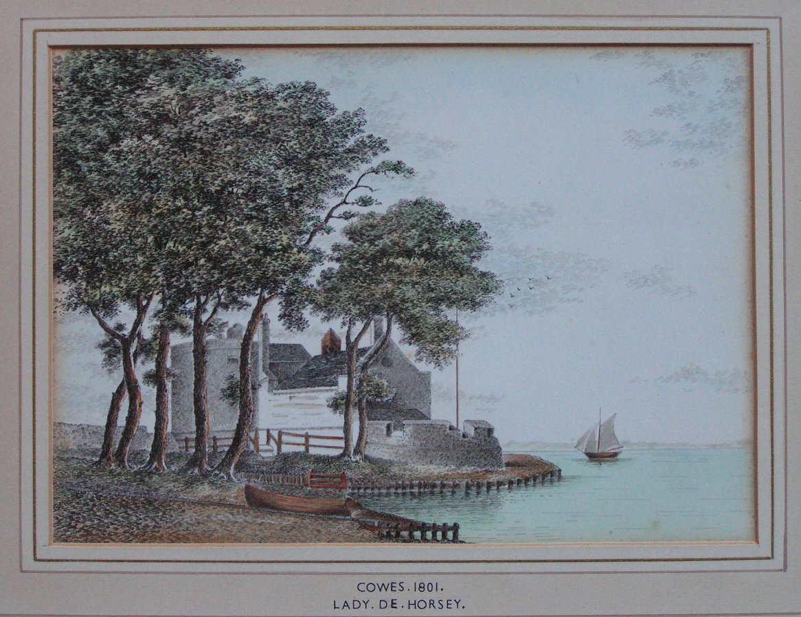 Etching - Cowes 1801 - De