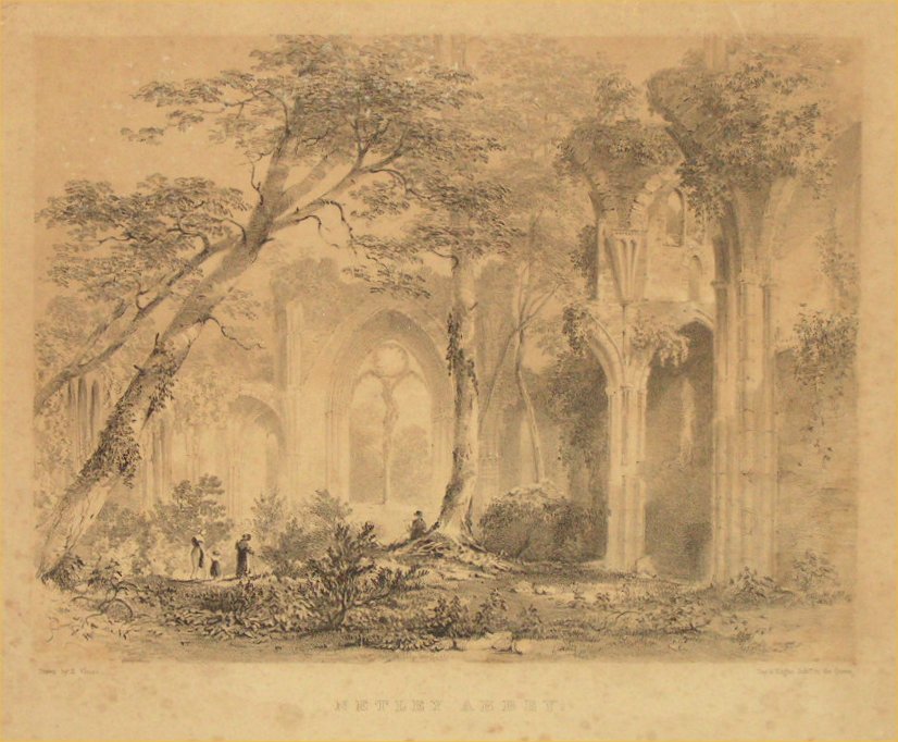 Lithograph - Netley Abbey