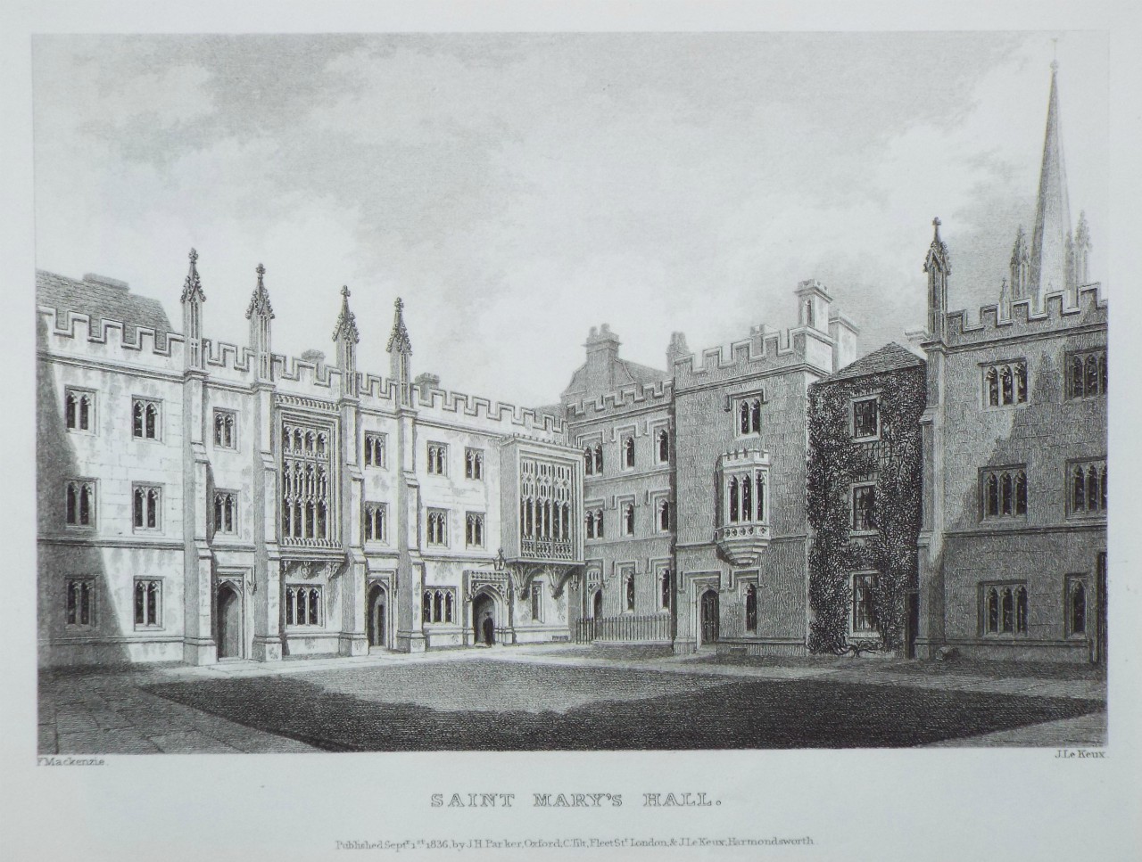 Print - Saint Mary's Hall. - Le