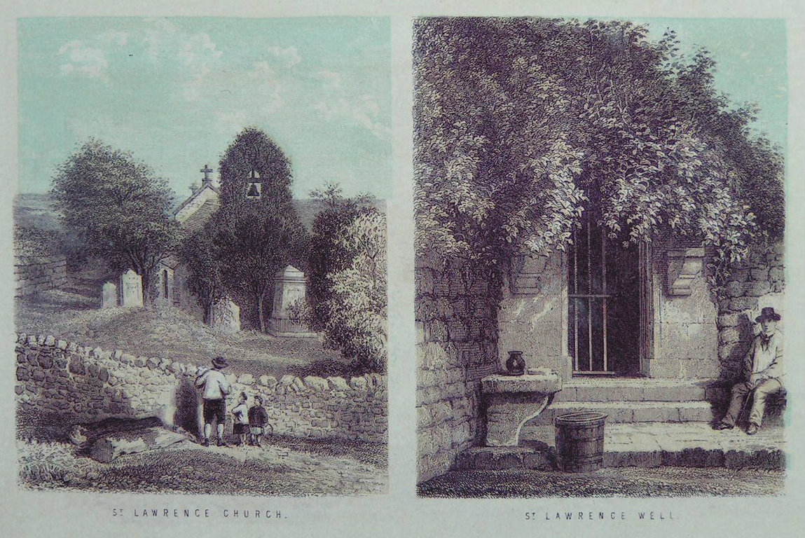 Chromo-lithograph - St. Lawrence Church. St. Lawrence Well.