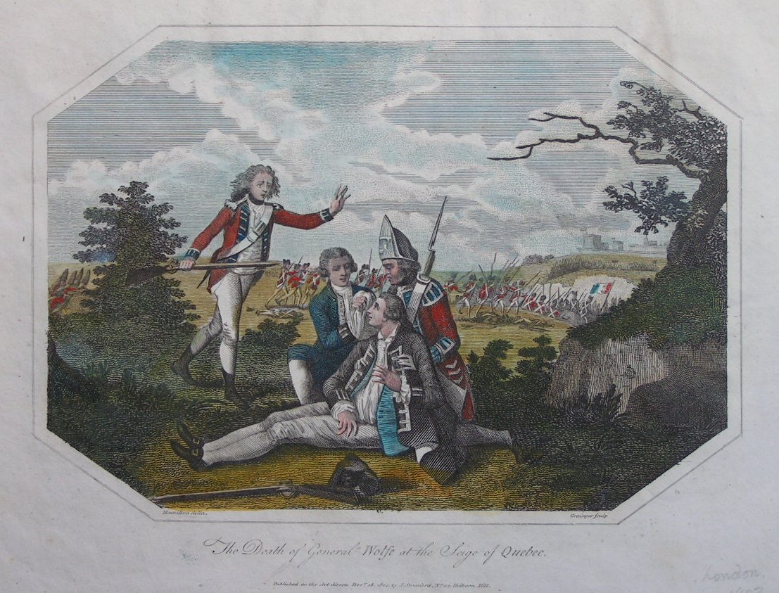 Print - The Death of General Wolfe at the Seige of Quebec - 
