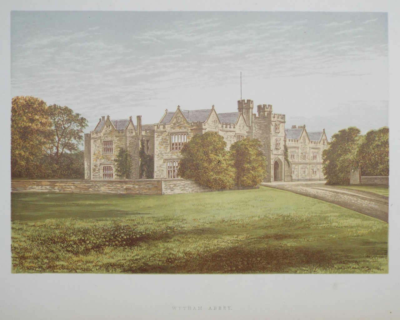 Chromo-lithograph - Wytham Abbey.