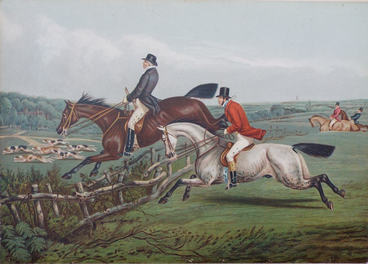 Aquatint - Fox hunting - Harris