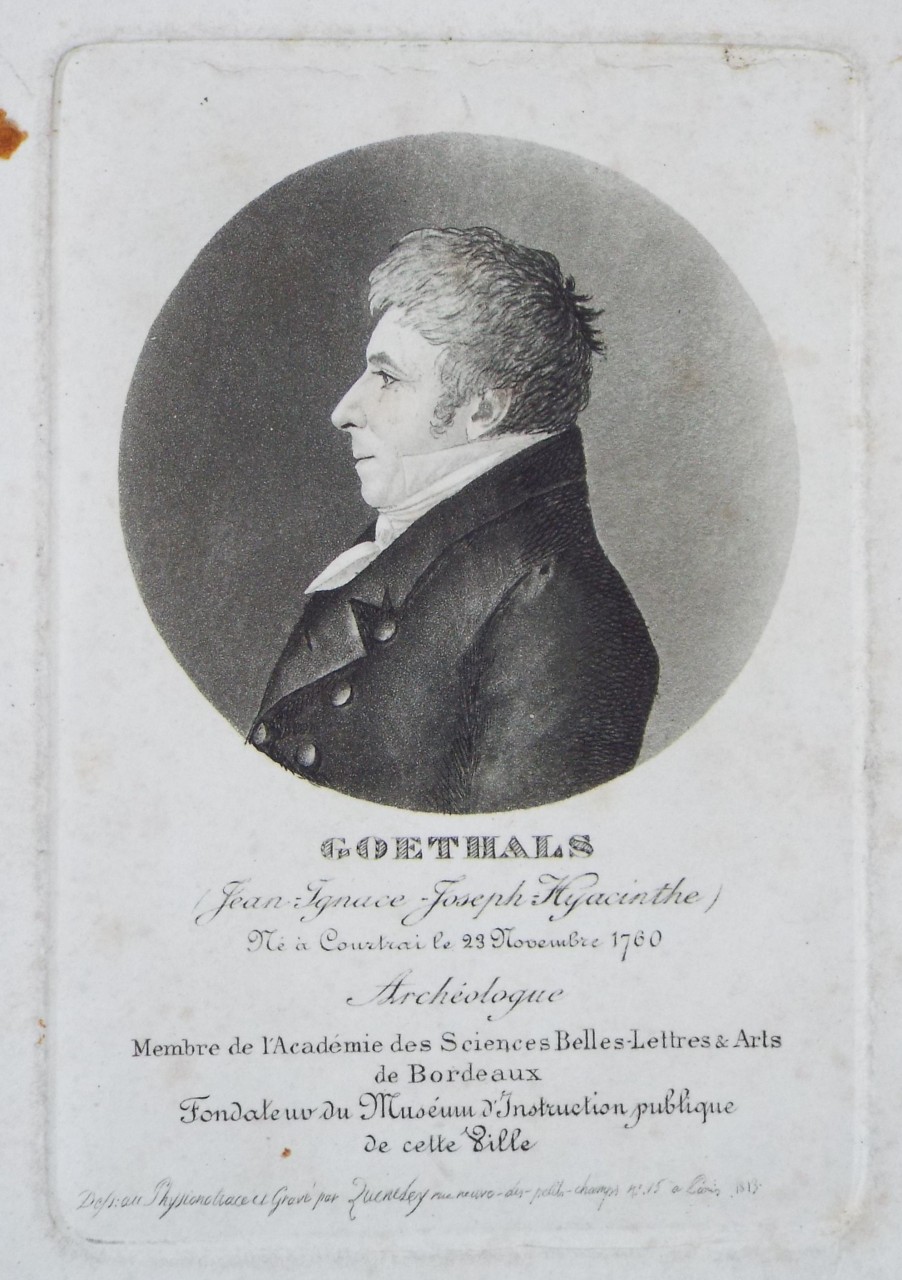 Print - Goethals (Jean - Ignace - Joseph - Hyacinthe)