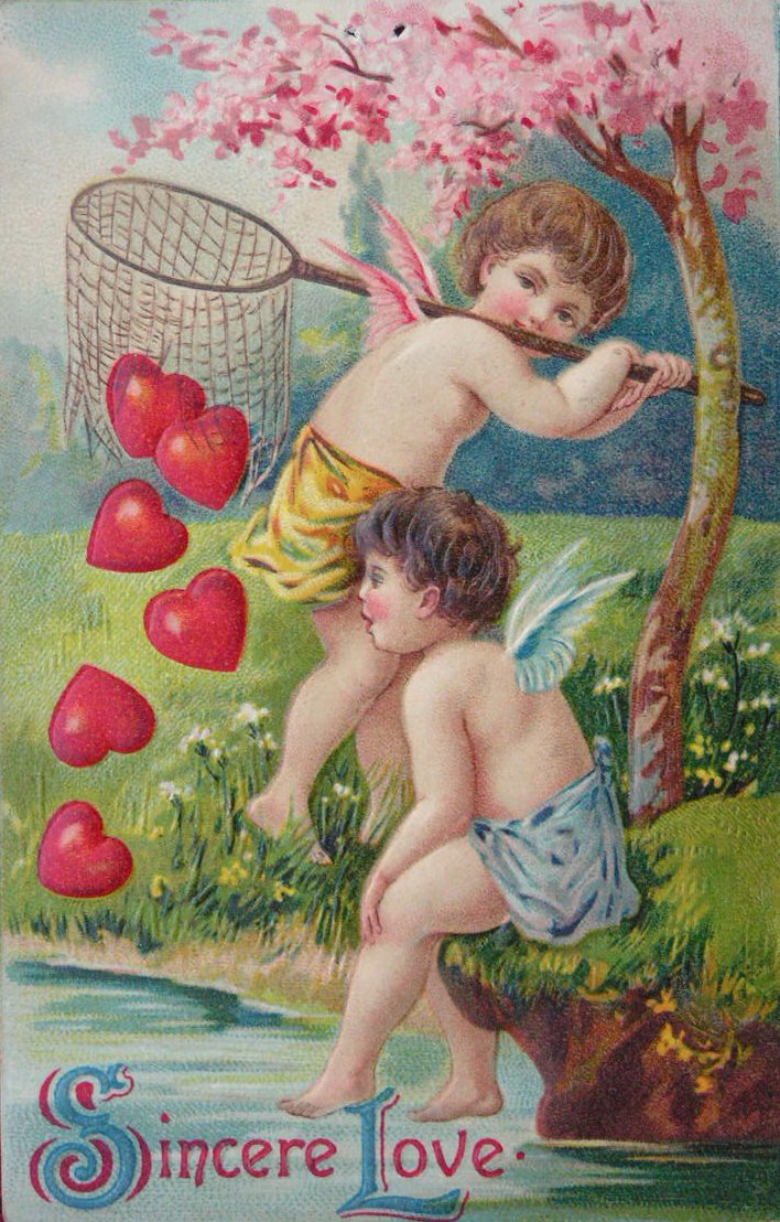 Chromolithograph - (Valentine card)