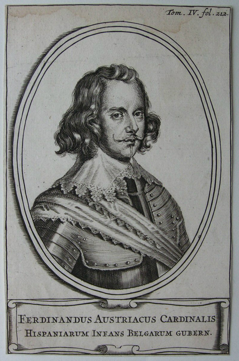 Print - Ferdinandus Austriacus Cardinalis Hispaniarum Ineans Belgarum Gubern.