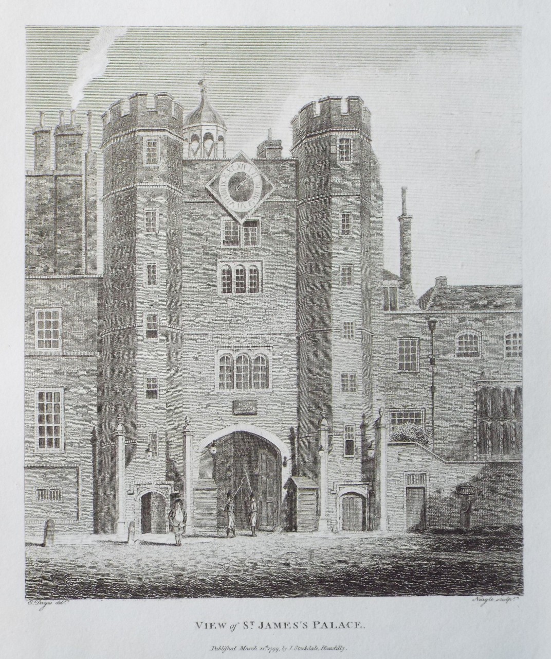 Print - View of St. James's Palace. - 