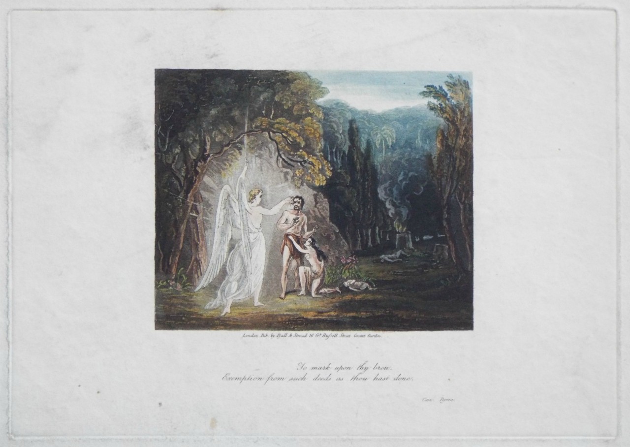 Aquatint - Byron - To mark upon thy brow