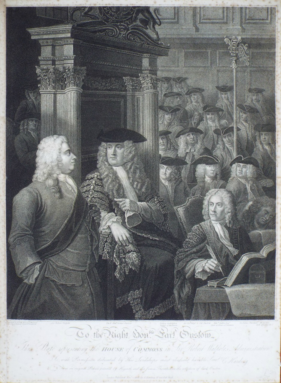 Print - The House of Commons in Sir Robert Walpole's Administration