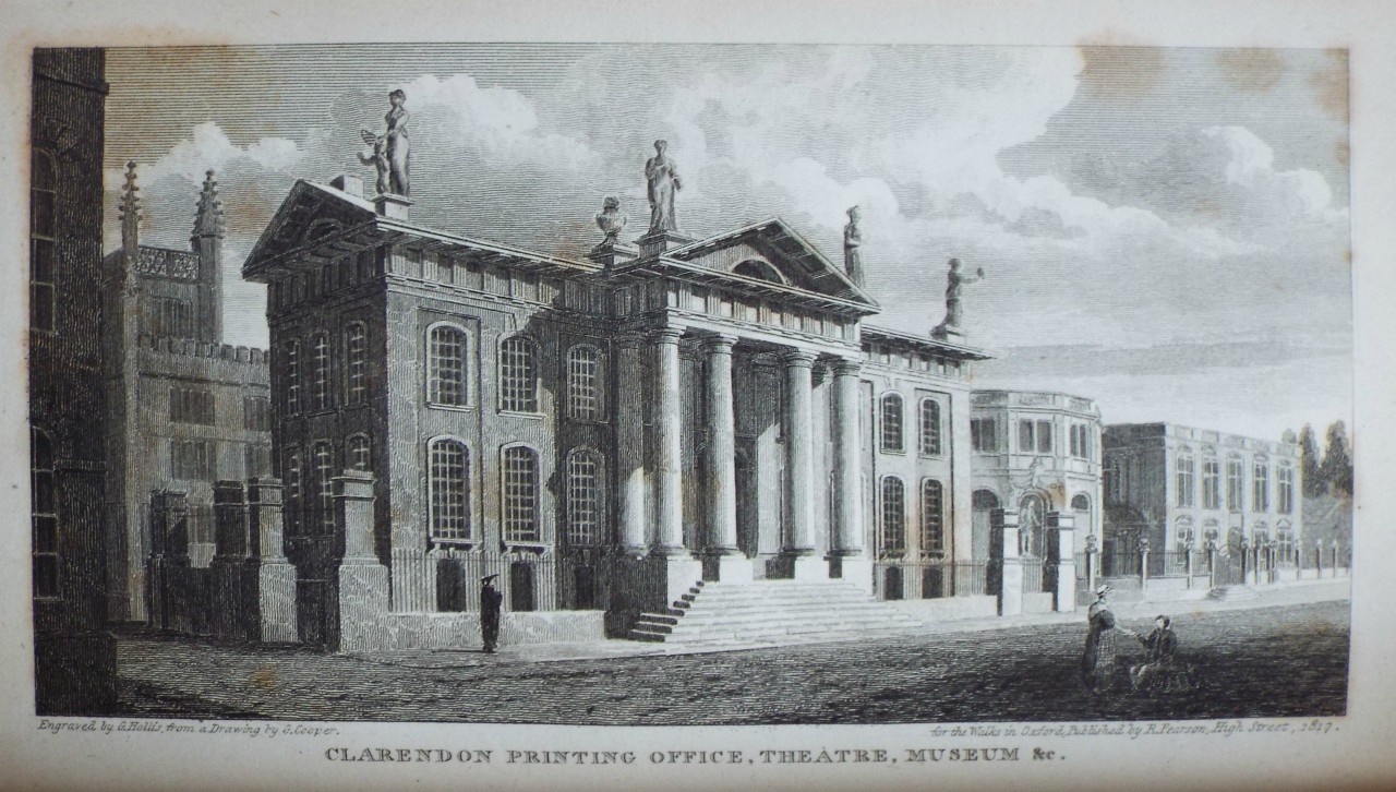 Print - Clarendon Printing Office, Theatre, Museum &c. - Hollis