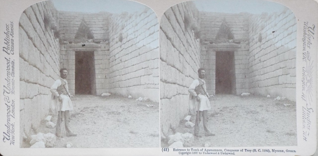 Photograph - Entrance to Tomb of Agamemnon, Conqueror of Troy (B. C. 1194), Mycenae, Greece.