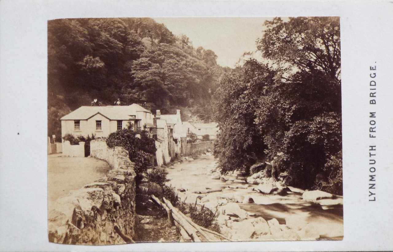 Photograph - Lynmouth from Bridge.