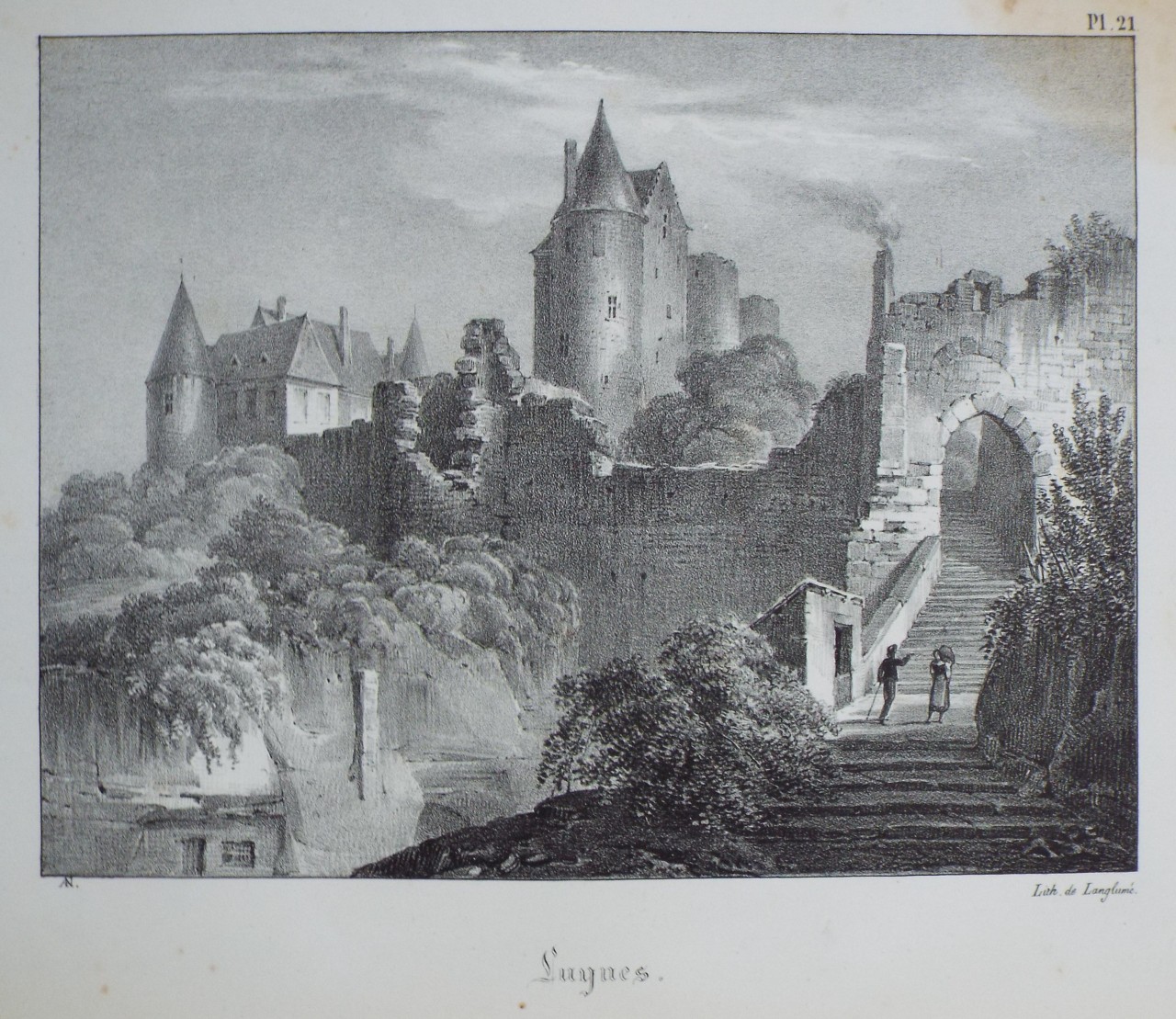 Lithograph - Luynes.