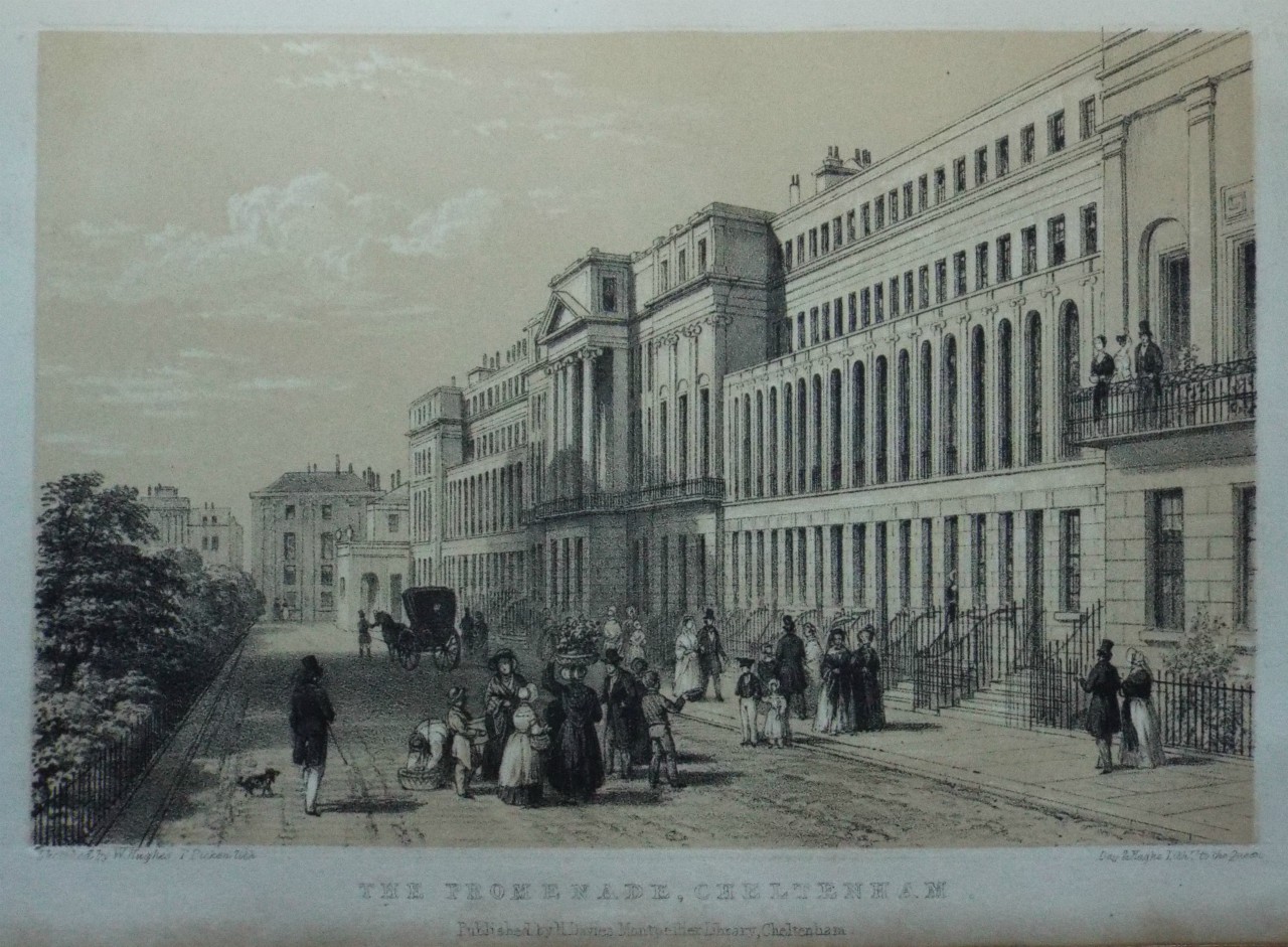 Lithograph - The Promenade, Cheltenham.