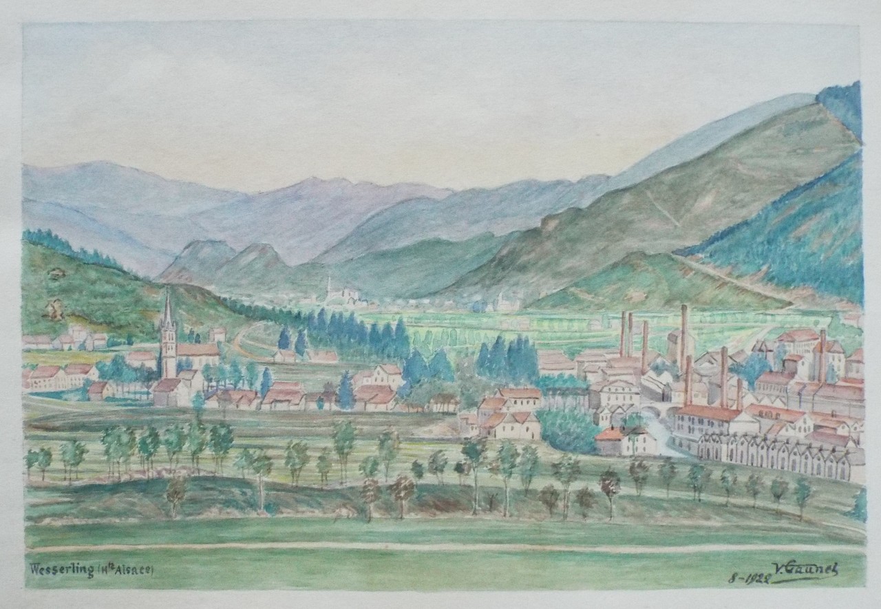 Watercolour - Wesserling (Hte Alcace)