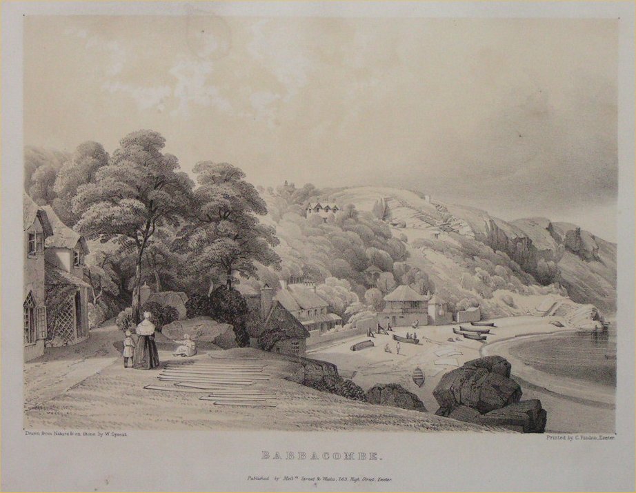 Lithograph - Babbacombe - Spreat