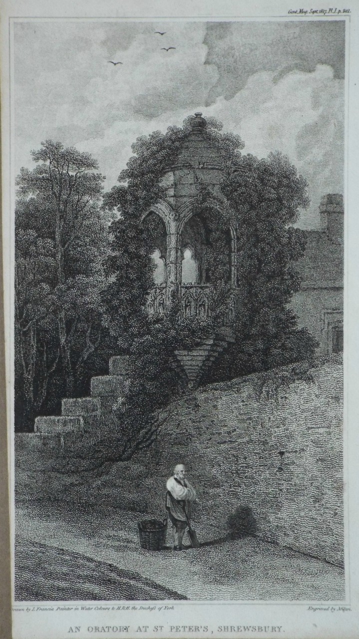 Print - An Oratory at St. Peter's, Shrewsbury. - 