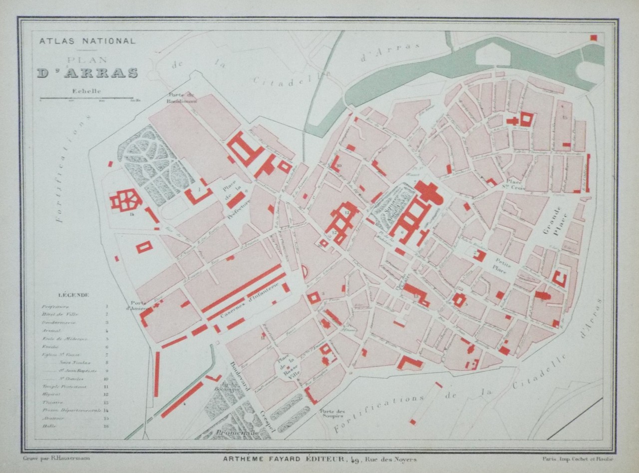 Map of Arras - Arras