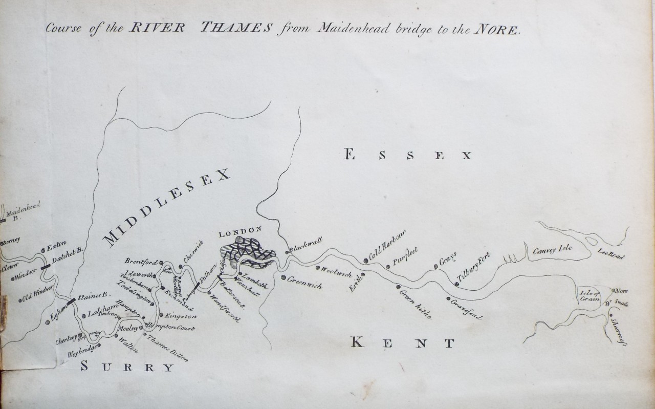 Map of River Thames